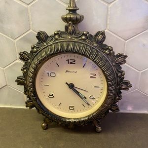Vintage Blessing Brass Alarm Clock